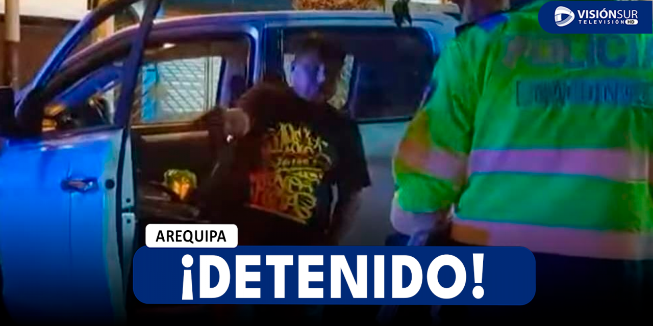 AREQUIPA: DETIENEN A VARÓN EN PRESUNTO ESTADO DE EBRIEDAD QUE CASI ATROPELLA A TRANSEÚNTES EN EL CERCADO DE LA CIUDAD