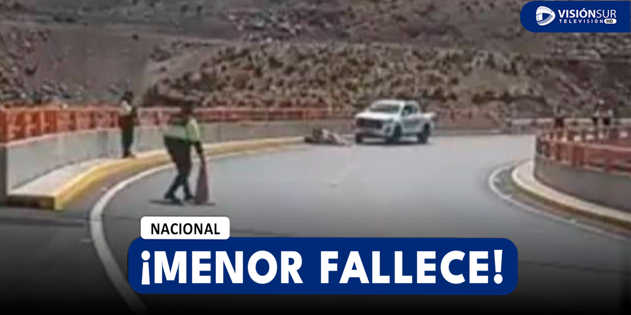 NACIONAL: MENOR DE 15 AÑOS PIERDE LA VIDA CERCA AL PUENTE CAQUENE CUANDO VIAJABA EN SU MOTOCICLETA