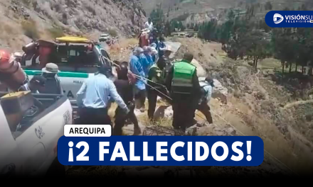 AREQUIPA: DOS JÓVENES QUE VIAJABAN EN MOTOCICLETA PIERDEN LA VIDA TRAS CAER EN ABISMO DE 500 METROS EN CAYLLOMA