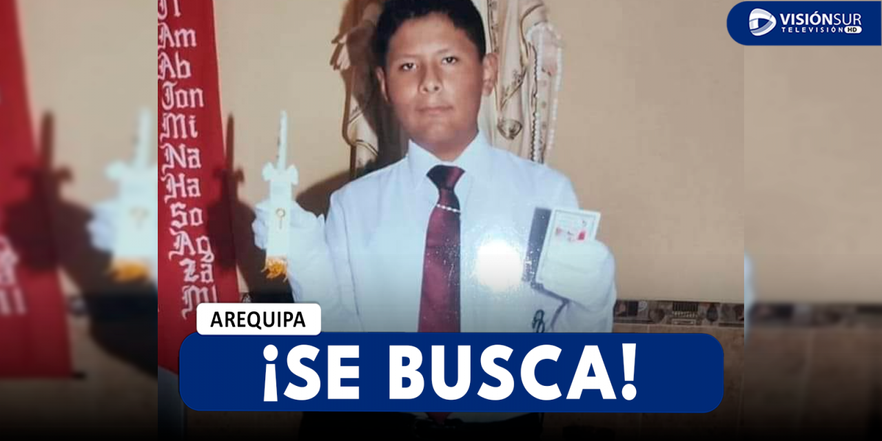 AREQUIPA: MENOR DE 14 AÑOS CON AUTISMO ES REPORTADO COMO DESAPARECIDO DESDE EL 17 DE OCTUBRE