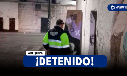 AREQUIPA: DETIENEN A VARÓN EN EL CERCADO DE LA CIUDAD CUANDO INTENTABA RETIRAR BLOQUE DE CEMENTO DE LOCAL CLAUSURADO