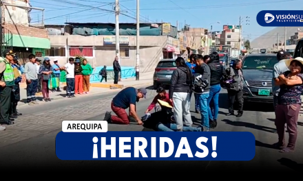 AREQUIPA: DOS JÓVENES RESULTARON GRAVEMENTE HERIDAS TRAS DESPISTARSE EN SU MOTO EN LA ZONA DE CONO NORTE