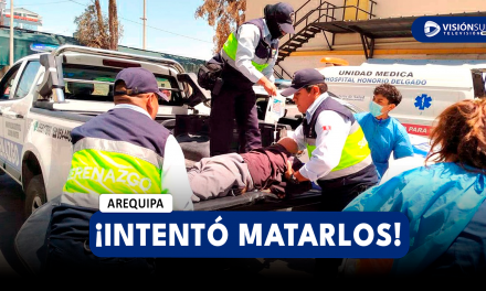 AREQUIPA: VARÓN INTENTÓ QUITARSE LA VIDA Y ASESINAR A SUS FAMILIARES DÁNDOLES GASEOSA CON ÁCIDO MURIÁTICO