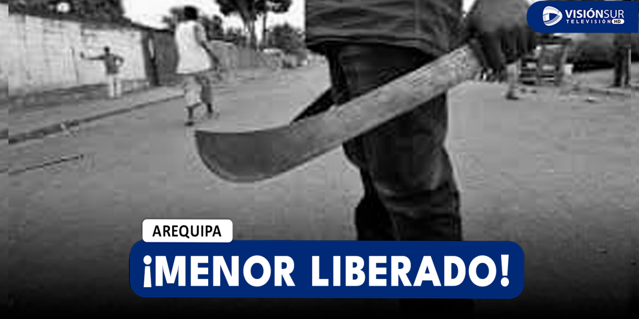 AREQUIPA: MENOR DE EDAD QUE AGREDIÓ A SU PADRE CON UN MACHETE PARA PROTEGER A SU MADRE FUE LIBERADO