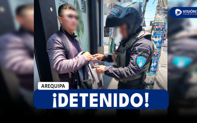 AREQUIPA: DETIENEN A VARÓN PRESUNTAMENTE INMERSO EN EL DELITO DE EXTORSIÓN BAJO LA MODALIDAD DEL “PRÉSTAMO GOTA A GOTA”