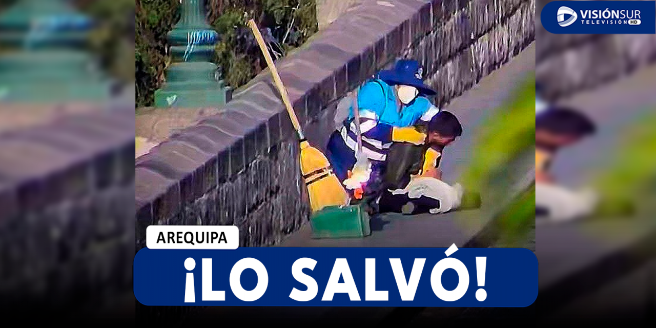 AREQUIPA: TRABAJADORA DE LIMPIEZA LE SALVA LA VIDA A JOVEN DE 25 AÑOS QUE QUISO LANZARSE DEL PUENTE GRAU