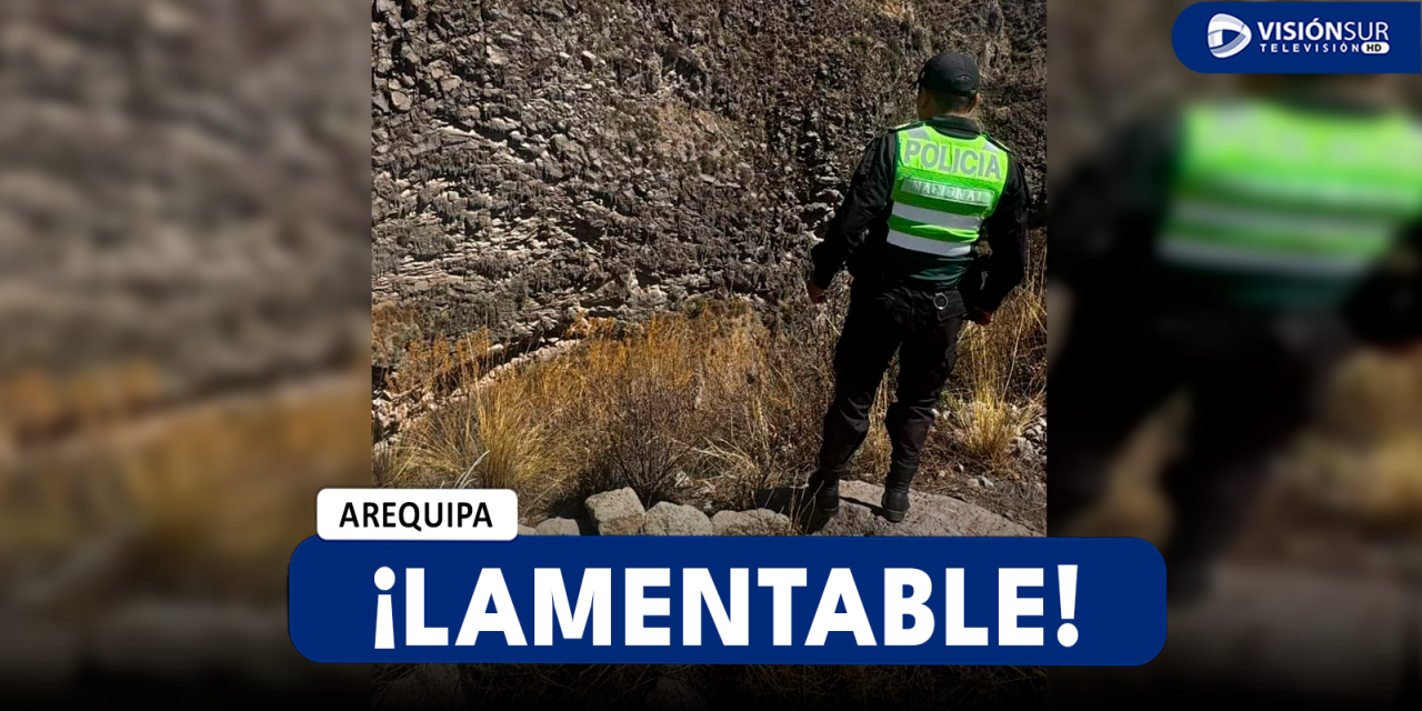 AREQUIPA: HALLAN EL CUERPO SIN VIDA DE UN VARÓN QUE FUE REPORTADO COMO DESAPARECIDO EL PASADO 2 DE NOVIEMBRE