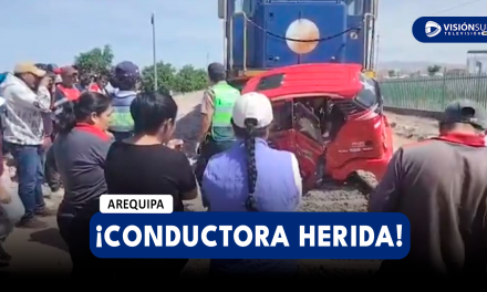 AREQUIPA: TREN IMPACTA CONTRA MOTOTAXI EN LA JOYA Y DEJA HERIDA A LA CONDUCTORA DEL VEHÍCULO MENOR