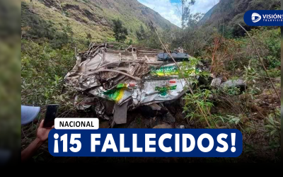 NACIONAL: BUS DE LA EMPRESA AMAZONAS QUE CUBRÍA LA RUTA JULIACA – SANDIA FUE ENCONTRADA EN UN BARRANCO CON 15 PERSONAS SIN VIDA