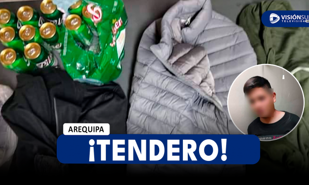 AREQUIPA: VARÓN INTENTÓ SUSTRAER VARIOS PRODUCTOS DE TOTTUS OCULTÁNDOLOS EN SU CUERPO