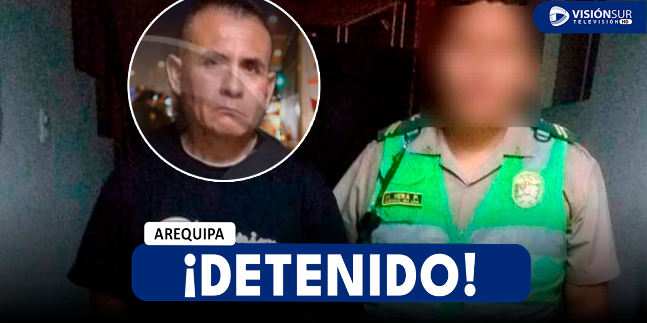 AREQUIPA: POLICÍAS DETIENEN A TAXISTA QUE ESTABA ABUSANDO DE UNA JOVEN AL INTERIOR DE UN TAXI EN HUNTER