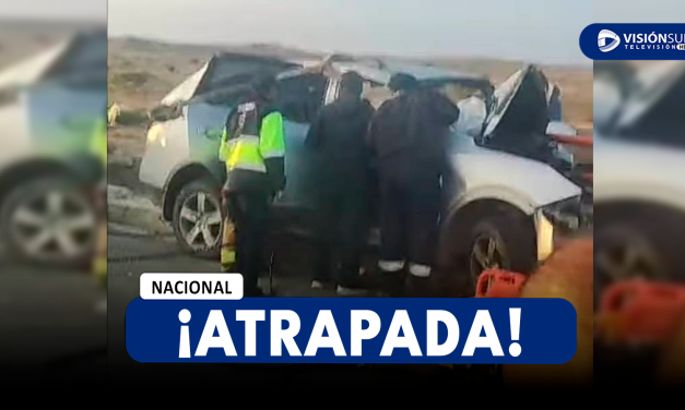 NACIONAL: PAREJA DE ESPOSOS SE ACCIDENTA EN LA PANAMERICANA NORTE Y UNA MUJER QUEDA ATRAPADA