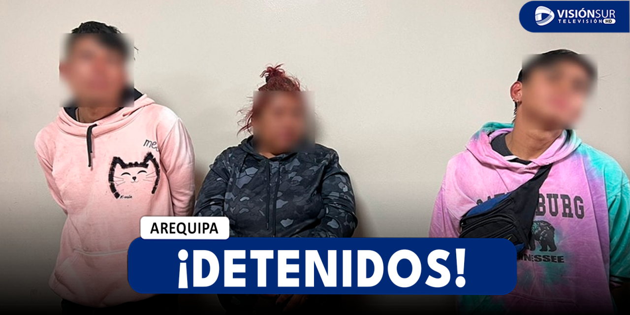 AREQUIPA: POLICÍAS DETIENEN A TRES PRESUNTOS MICROCOMERCIALIZADORES DE DROGA EN EL CERCADO