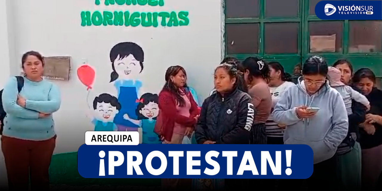 AREQUIPA: PADRES DE FAMILIA PROTESTAN LUEGO DE QUE DENUNCIARAN TOCAMIENTOS INDEBIDOS A UN MENOR EN SU CENTRO EDUCATIVO