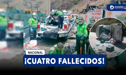 NACIONAL: GRANDES ROCAS CAEN SOBRE CAMIONETA EN LA CARRETERA CENTRAL Y DEJA A CUATRO PERSONAS SIN VIDA