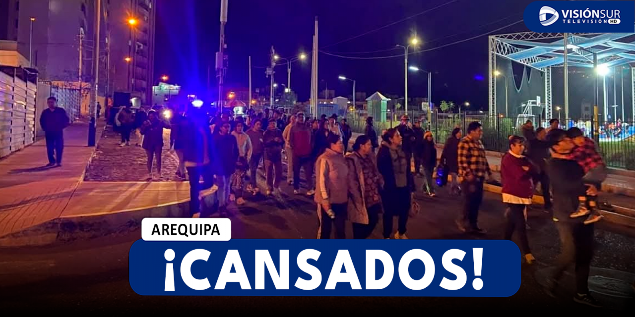 AREQUIPA: VECINOS DE LA ALAMEDA DE SALAVERRY SALIERON A PROTESTAR PARA QUE LAS AUTORIDADES EXPULSEN A MALOS EXTRANJEROS