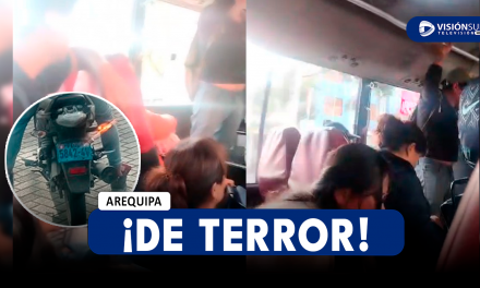 AREQUIPA: PASAJEROS DENUNCIAN ATAQUE A BUS DE LA EMPRESA AQP MASIVO Y CÁMARAS DE VIDEOVIGILANCIA DESMIENTEN DISPAROS