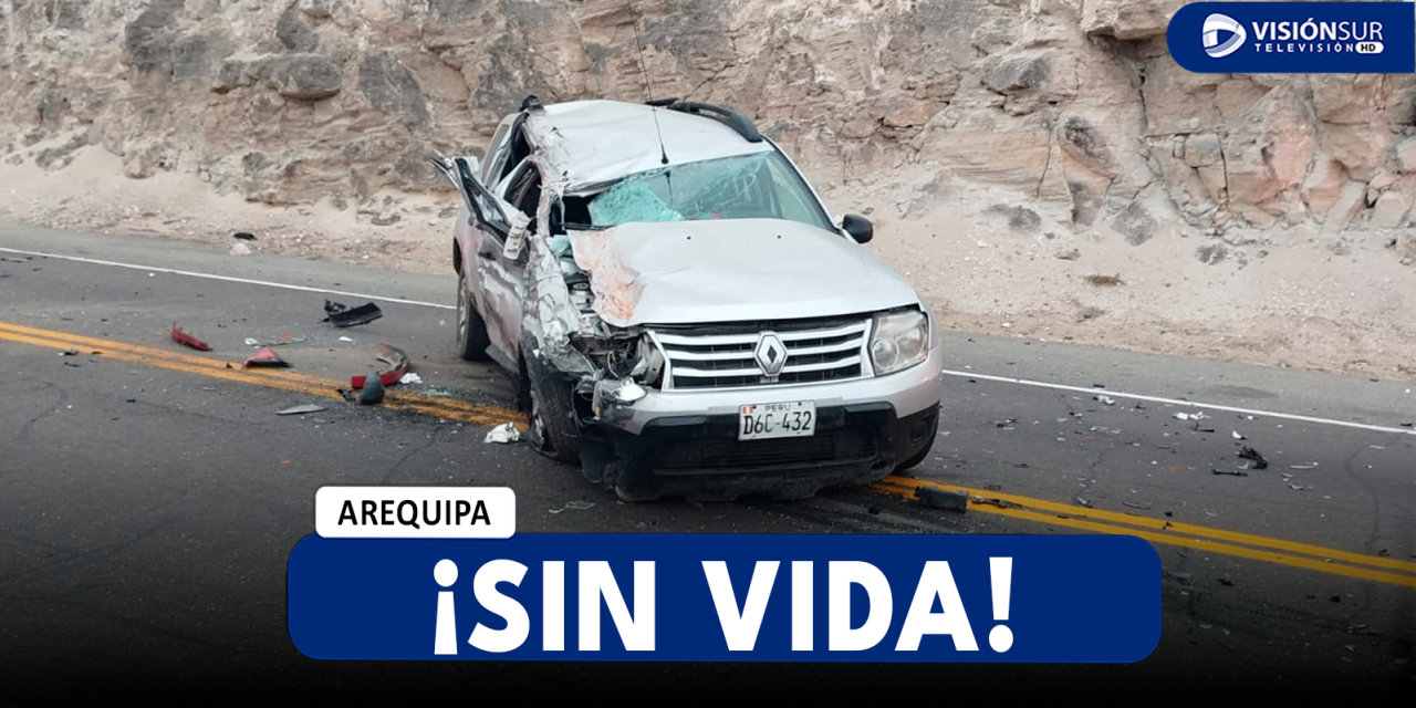 AREQUIPA: FUERTE CHOQUE FRONTAL ENTRE CAMIONETA Y CAMIÓN EN CAMANÁ DEJA UNA PERSONA SIN VIDA