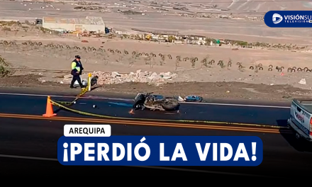 AREQUIPA: UN MOTOCICLISTA PERDIÓ LA VIDA TRAS IMPACTAR SU VEHÍCULO CON UN AUTO QUE SE DIO A LA FUGA EN UCHUMAYO