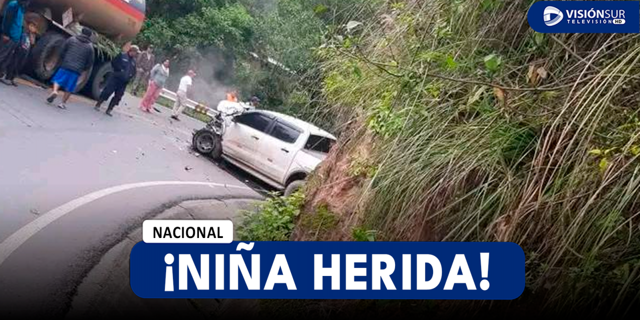 NACIONAL: MENOR DE EDAD TERMINA GRAVEMENTE HERIDA TRAS CHOQUE ENTRE CAMIONETA Y CISTERNA EN AMAZONAS