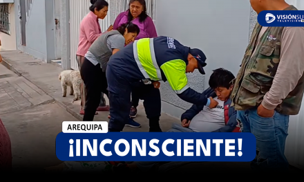 AREQUIPA: VARÓN ES HALLADO INCONSCIENTE EN LA VÍA PÚBLICA EN EL DISTRITO DE CERRO COLORADO