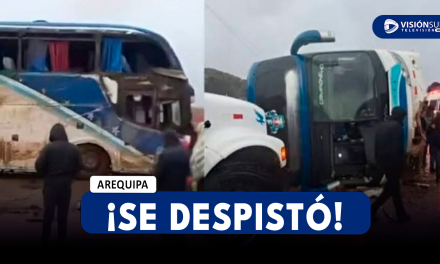 AREQUIPA: BUS INTERPROVINCIAL DE LA EMPRESA COSMOS SE DESPISTA EN YURA Y DEJA VARIOS HERIDOS