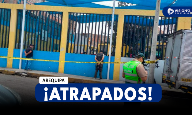 AREQUIPA: DETIENEN A DOS PRESUNTOS DELINCUENTES CUANDO INTENTABAN ABRIR LA PUERTA DE UN FURGÓN EN MIRAFLORES