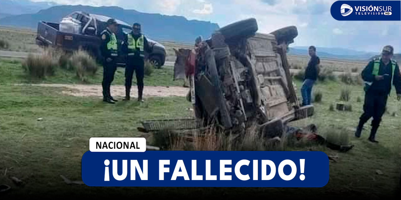 NACIONAL: FUERTE ACCIDENTE EN LA REGIÓN DE PUNO DEJA A UNA PERSONA FALLECIDA