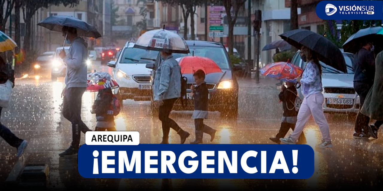 AREQUIPA: DECLARAN EN EMERGENCIA A 14 DISTRITOS DE 5 PROVINCIAS DE AREQUIPA POR INTENSAS LLUVIAS