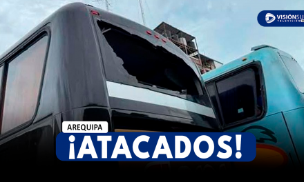 AREQUIPA: PRESUNTOS DELINCUENTES ATACAN BUS INTERPROVINCIAL TRAS NO SER RECOGIDOS EN LA CARRETERA