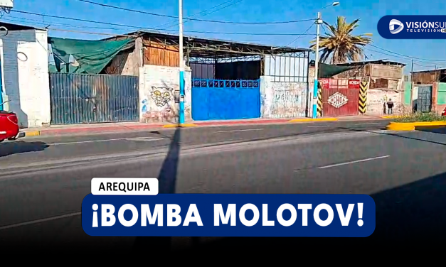 AREQUIPA: DELINCUENTES LANZAN DOS BOMBAS MOLOTOV AL INTERIOR DE EMPRESA MADERERA Y GENERA MIEDO EN EMPRESARIOS