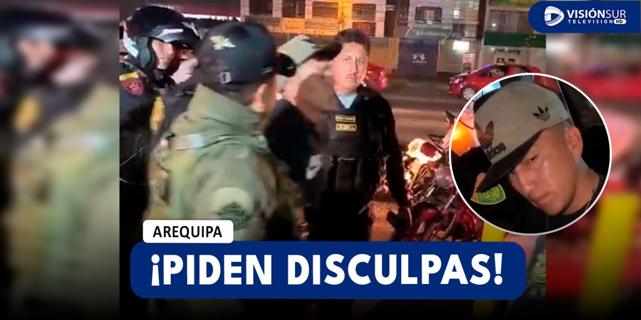 AREQUIPA: POLICÍAS PIDEN DISCULPAS LUEGO DE HABER DETENIDO A UN VARÓN INOCENTE PENSANDO QUE ERA UN ASESINO