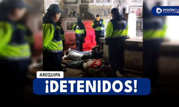 AREQUIPA: CAPTURAN A TRES VARONES QUE INGRESARON EN HORAS DE LA MADRUGADA AL CEMENTERIO LA APACHETA
