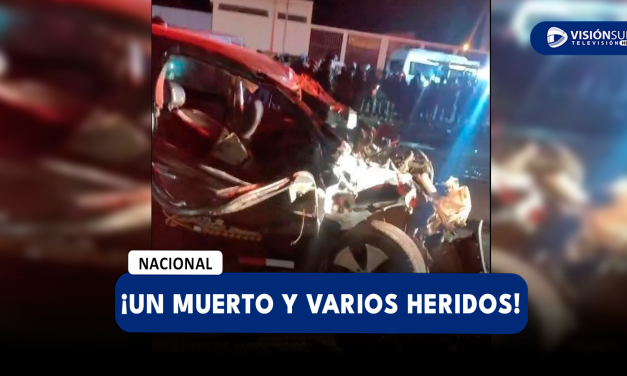 NACIONAL: FUERTE CHOQUE ENTRE CUATRO VEHÍCULOS DEJÓ UN MUERTO Y VARIOS HERIDOS EN PUNO