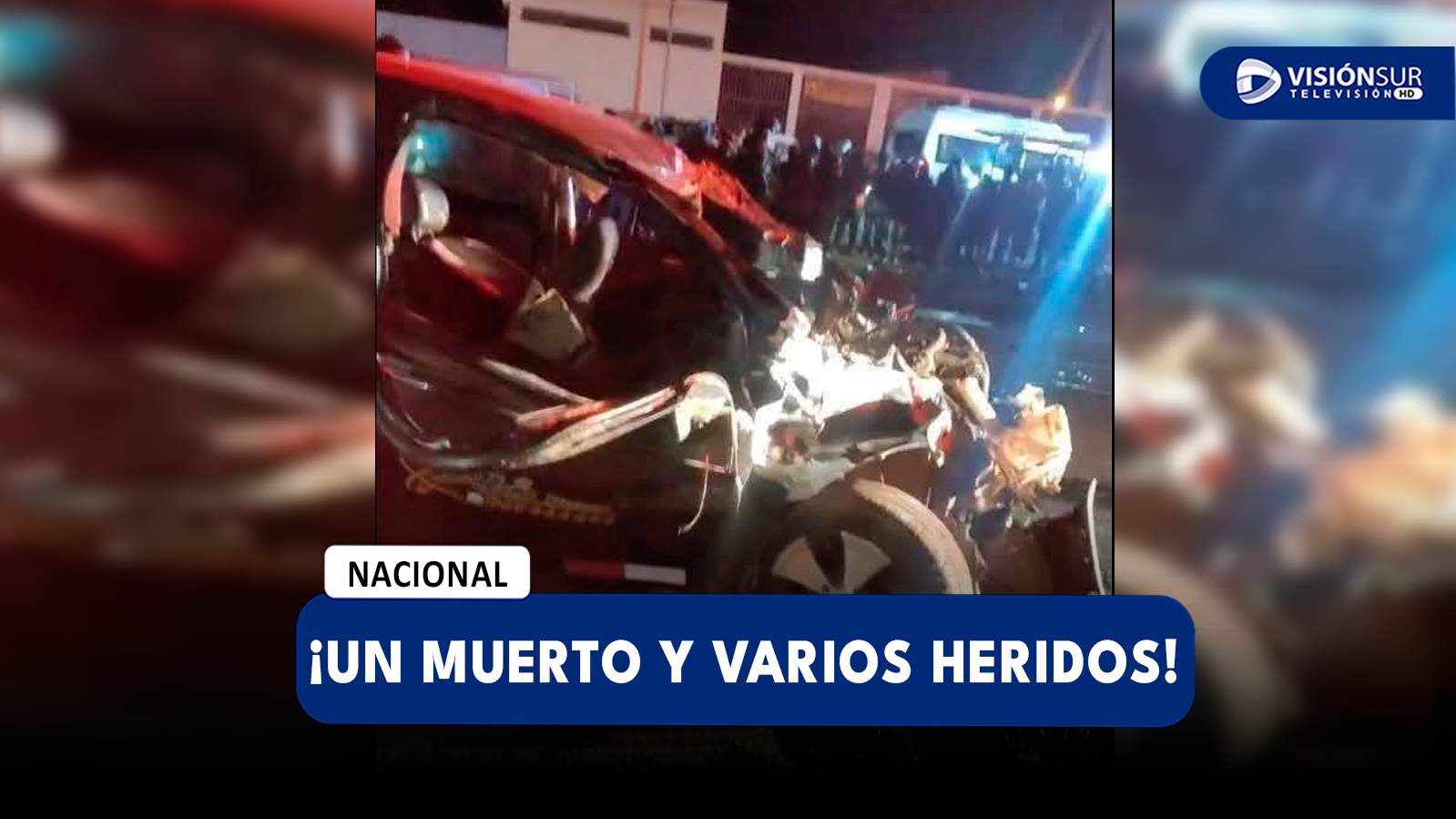 NACIONAL: FUERTE CHOQUE ENTRE CUATRO VEHÍCULOS DEJÓ UN MUERTO Y VARIOS HERIDOS EN PUNO