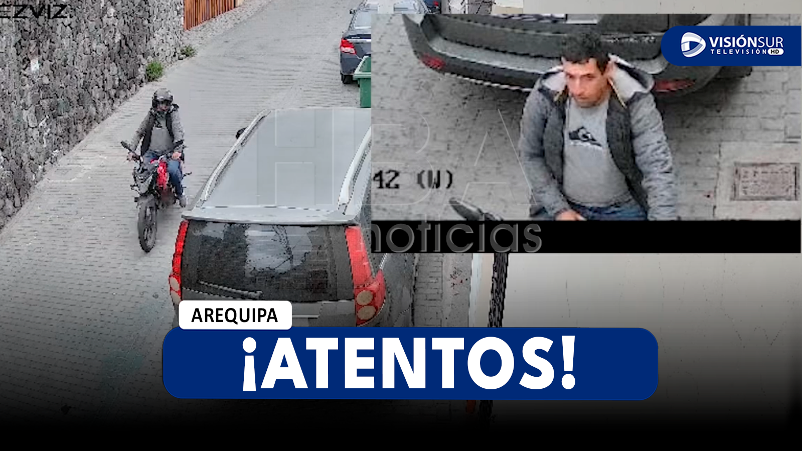 AREQUIPA: CAPTAN EN CÁMARAS A VARÓN A BORDO DE UNA MOTO CON UN CUCHILLO QUE INTENTÓ ASALTAR A JOVEN EN SAN LÁZARO