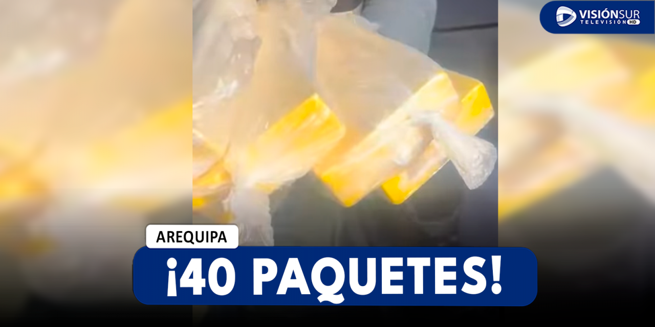 AREQUIPA: DETIENEN A VARÓN CON 40 PAQUETES DE CLORHIDRATO DE COCAÍNA AL INTERIOR DE SU CAMIONETA EN ATICO