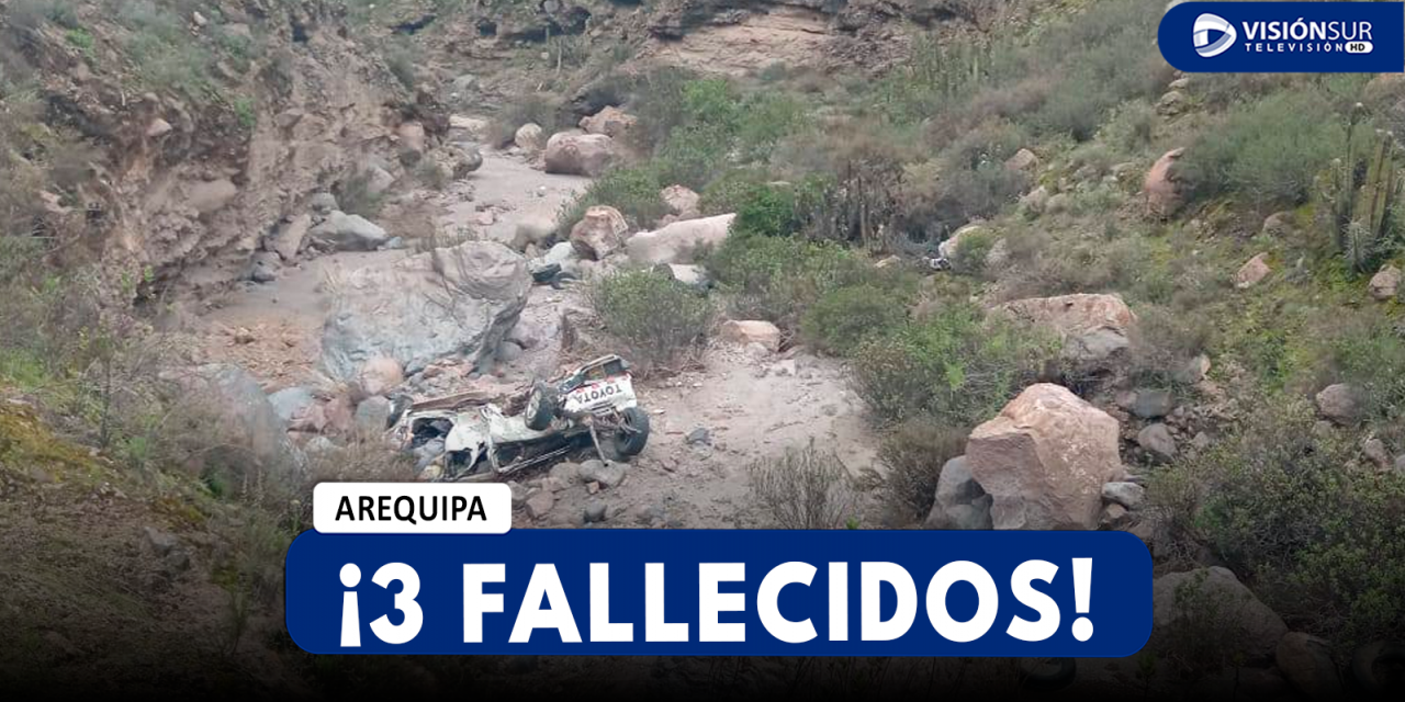 AREQUIPA: FUERTE ACCIDENTE DE TRÁNSITO EN YURA DEJA A 3 PERSONAS SIN VIDA Y UN HERIDO DE GRAVEDAD