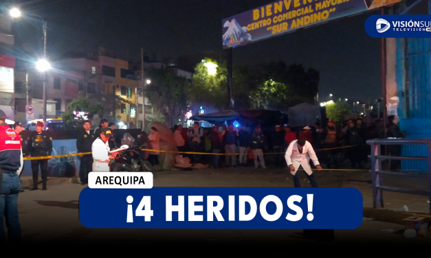 AREQUIPA: BALACERA EN LA AV. LOS INCAS DEJA 4 PERSONAS HERIDAS Y UN PERRITO SIN VIDA POR UN PRESUNTO AJUSTE DE CUENTAS