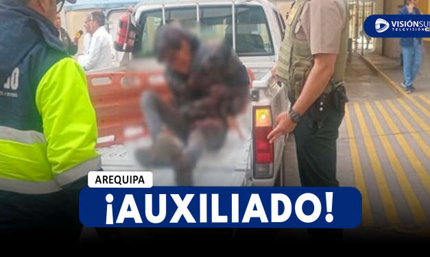 AREQUIPA: VARÓN ES ENCONTRADO TENDIDO EN LA CALLE Y CON EL ROSTRO ENSANGRENTADO EN JOSÉ LUIS BUSTAMANTE Y RIVERO