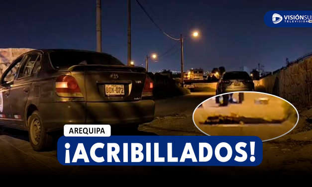 AREQUIPA: UNA PAREJA ES ACRIBILLADA EN EL DISTRITO DE SACHACA Y POLICÍAS INVESTIGAN EL HECHO
