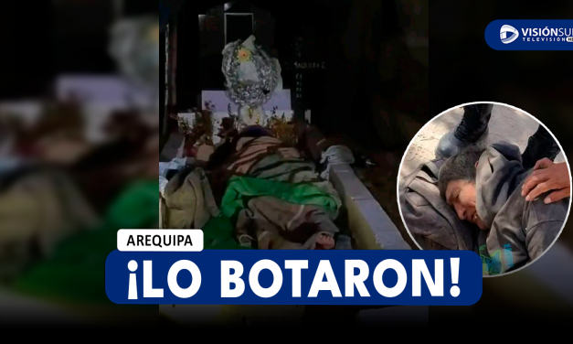 AREQUIPA: ADULTO MAYOR ES ENCONTRADO DURMIENDO JUNTO A LA TUMBA DE SU ESPOSA EN MAJES