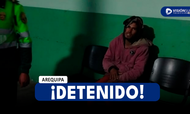 AREQUIPA: DETIENEN A VARÓN QUE ATACÓ A JOVEN CON UN CUCHILLO Y LE ROBÓ S/200 EN EL CERCADO DE AREQUIPA
