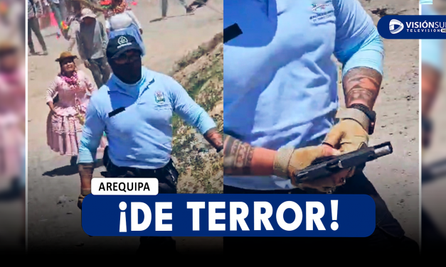 AREQUIPA: CAPTAN A SERENAZGO DE CERRO COLORADO CON UN ARMA DE FUEGO DURANTE OPERATIVO EN LA ZONA DE BUSTAMENTE