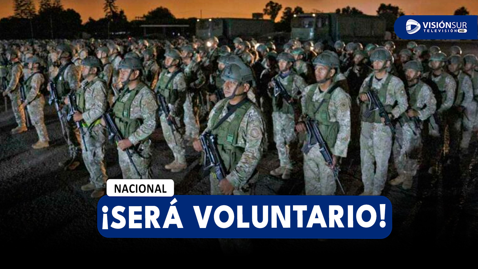 NACIONAL: MINISTRO DE DEFENSA ASEGURA QUE JÓVENES SE INCORPORARÁN VOLUNTARIAMENTE AL SERVICIO MILITAR