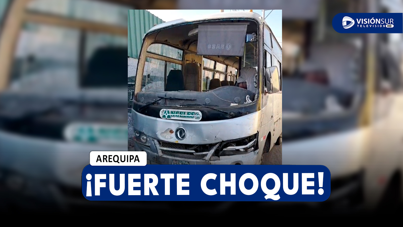AREQUIPA: BUS DE TRANSPORTE PÚBLICO IMPACTA CONTRA CAMIONETA EN LA AV. EVITAMIENTO Y DEJA VARIOS HERIDOS
