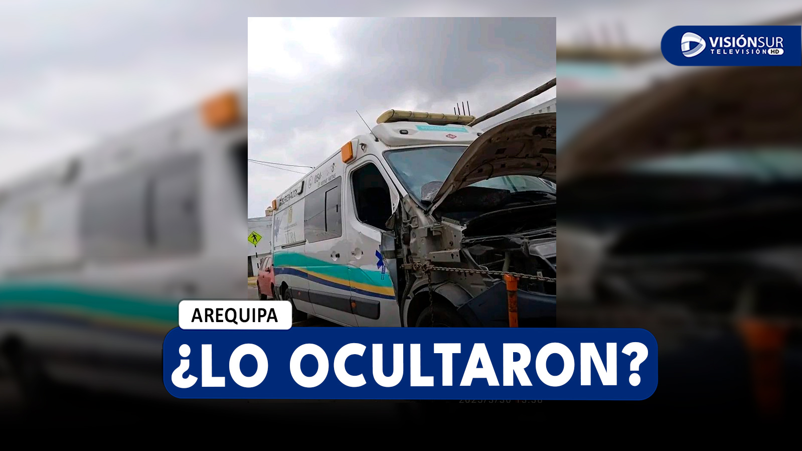 AREQUIPA: DENUNCIAN QUE ACCIDENTE DE AMBULANCIA DE YURA NO FUE COMUNICADO A LOS REGIDORES