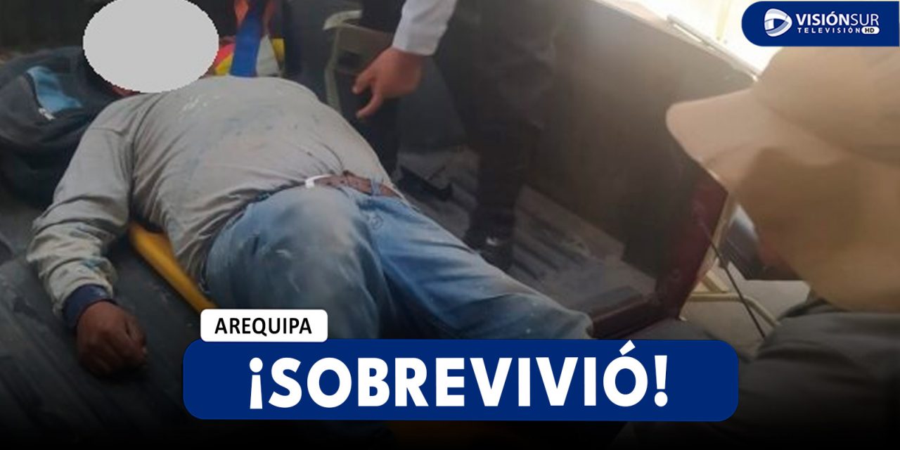 AREQUIPA: OBRERO CAE DEL TERCER PISO DE UNA VIVIENDA Y QUEDA INCONSCIENTE EN PAUCARPATA