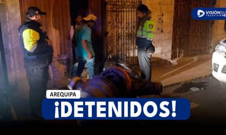 AREQUIPA: DETIENEN A PAREJA DE VENEZOLANOS QUE SE ENCONTRABAN ROBANDO MEDIDORES EN EL CERCADO