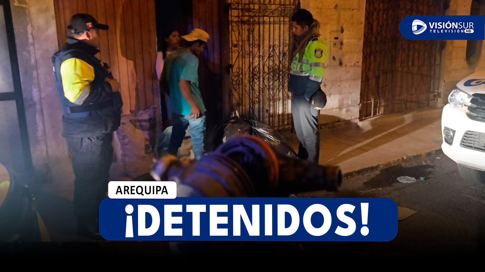 AREQUIPA: DETIENEN A PAREJA DE VENEZOLANOS QUE SE ENCONTRABAN ROBANDO MEDIDORES EN EL CERCADO